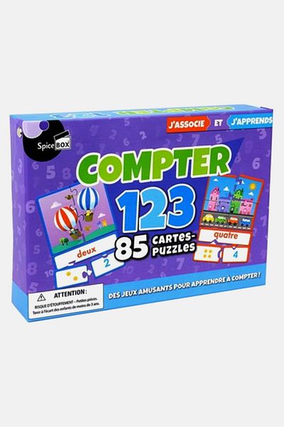 SpiceBox Match And Learn Counting 123 And 85 Pieces Puzzle, Assorted