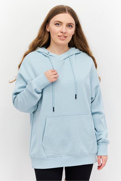Sage Collective Women Sportswear Fit Long Sleeve Training Sweatshirt, Sage Blue