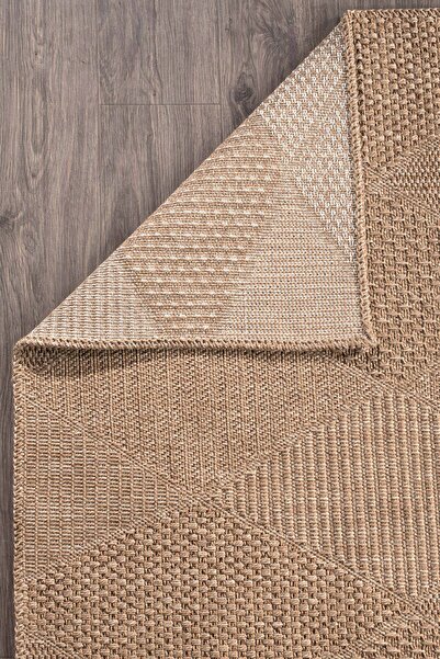 Konfor Halı Rusticana 3102 Natural Jute Carpet Modern Knitted Rug