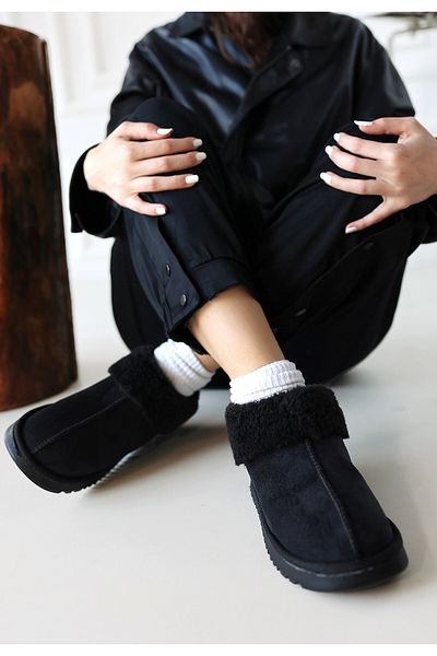 BESKAR Μποτάκια Abby Black Suede