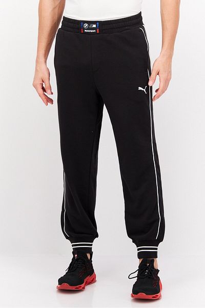 Puma x BMW Motorsport Men Sportswear Fit Embroidered Logo Outdoor Sweatpants, Black