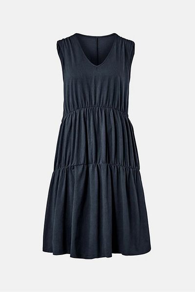 Tchibo Women Sleeveless Jersey Dress, Dark Grey