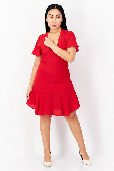 Pepe Jeans Women Plain Mini Dress, Red