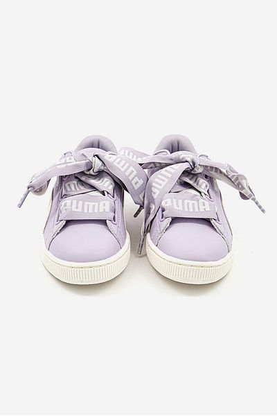 Puma Women Basket Heart Lace Up Outdoor Shoe, Purple