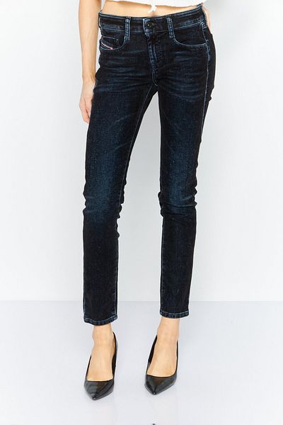 Diesel Women Slim Fit D-Ollies SP-2 Dark Wash Stretchable Denim, Navy