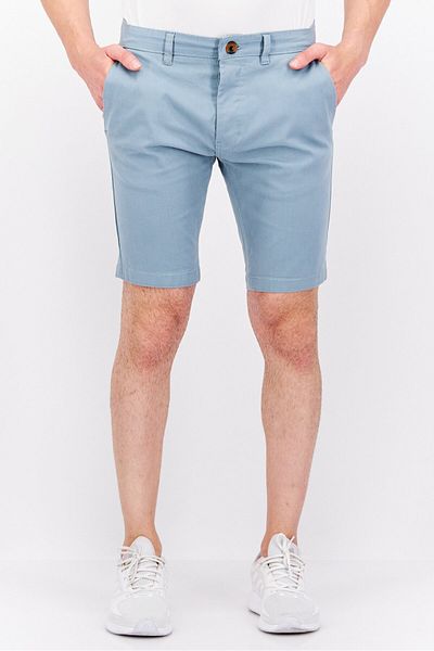 Threadbare Men Slim Fit Solid Basic Short, Sage Blue