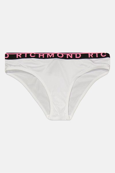 John Richmond Women Brand Logo Pull On Panty, White