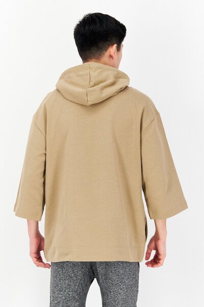 Fila Men Sportswear Fit Training Hoodie, Tan