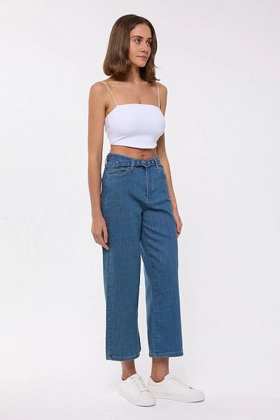 Hiccup Pantaloni de jeans cu picioare late - Detaliu curea