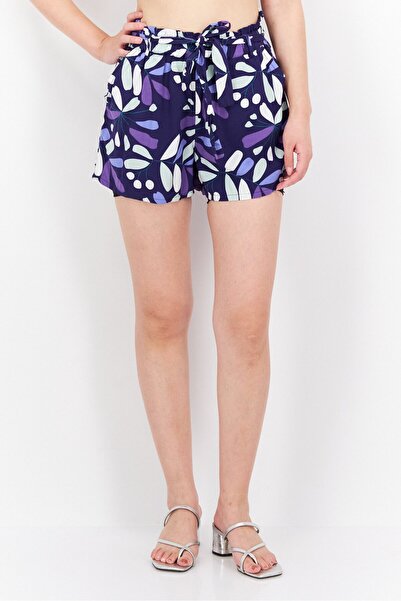 Etam Women Floral Print Basic Shorts, Multicolor