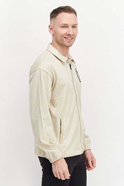 Fila Men Sportswear Fit Training Jacket, Khaki Combo