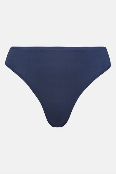 Roxy Women Pull On Plain Bikini Bottom, Navy Blue