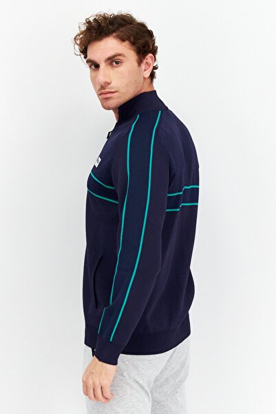 Fila Men Sportswear Fit Long Sleeves Outdoor Sweatshirt, Navy