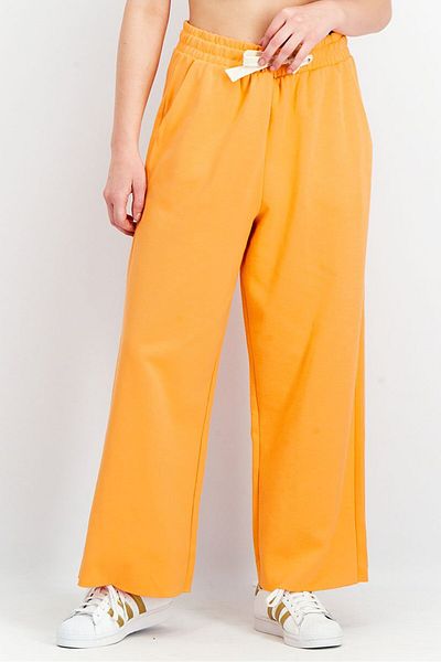 Tchibo Women Sportswear Fit Solid Outdoor Sweat Pants, Orange