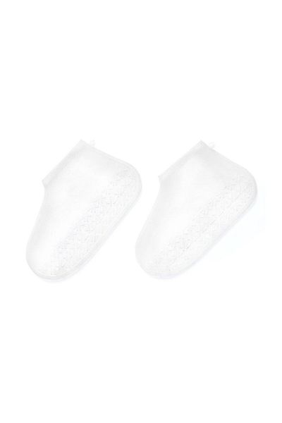 Tchibo Women Rain Shoe Cover, White