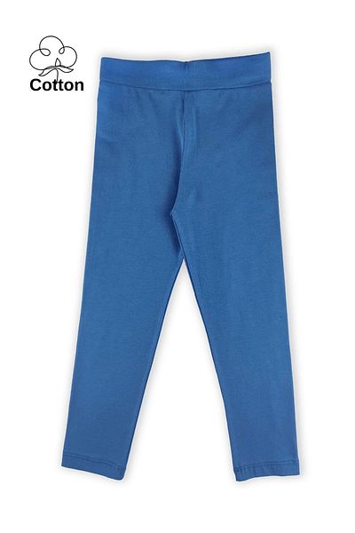 TWOO KİDS Leggings lungi din bumbac, confortabili, de vară, sezoniere, anti-transpirație, albastru lycra