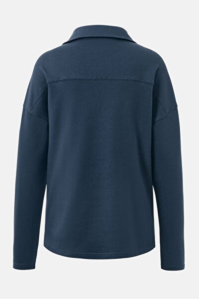 Tchibo Women Plain Long Sleeve Pajama Top, Navy Blue