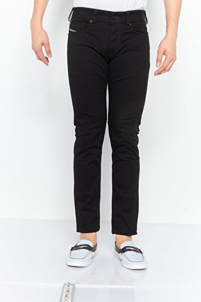 Diesel Men Skinny Fit Plain Stretchable Denim, Black