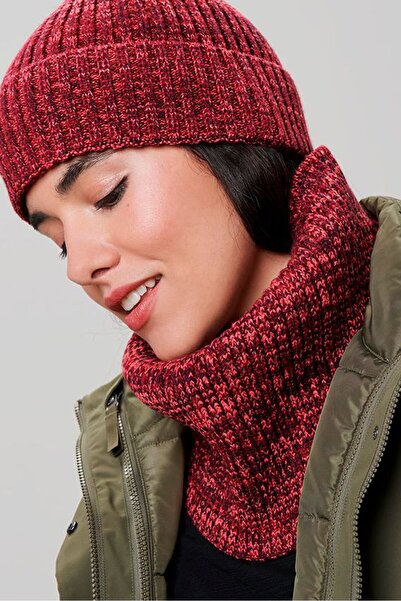 Tchibo Women Knitted Tube Scarf 72 X 25 cm, Red