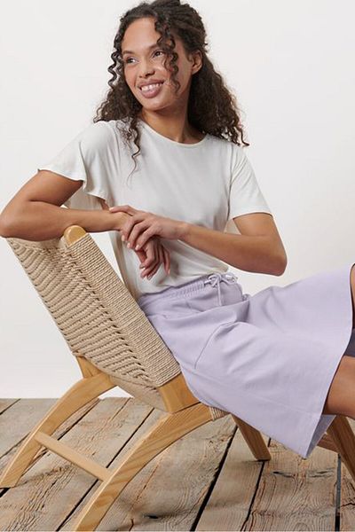 Tchibo Women Plain Mini Skirts, Lavender