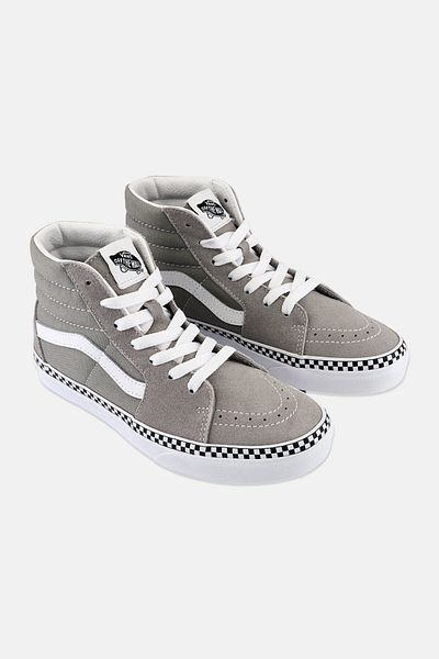 Vans Kids Boy Sk8-hi Lace Up Shoes, Grey