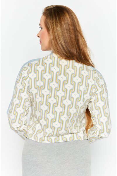 Puma Women Sportswear Fit Long Sleeve Training Top, Blue Combo