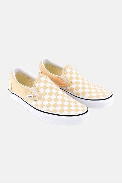 Vans Women Classic Slip On Skate Shoes, Orange