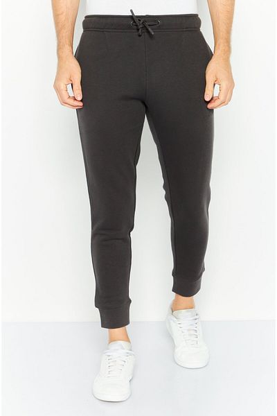 DKNY Sport Men Sportswear Fit Brand Logo Outdoor Sweatpants, Charcoal