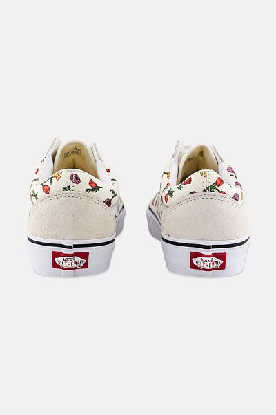 Vans حذاء نسائي كاجوال برباط من Old Skool، لون كريمي