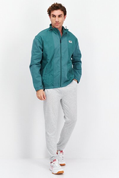Fila Men Sportswear Fit Mock Neck Long Sleeve Outdoor Jacket, Green