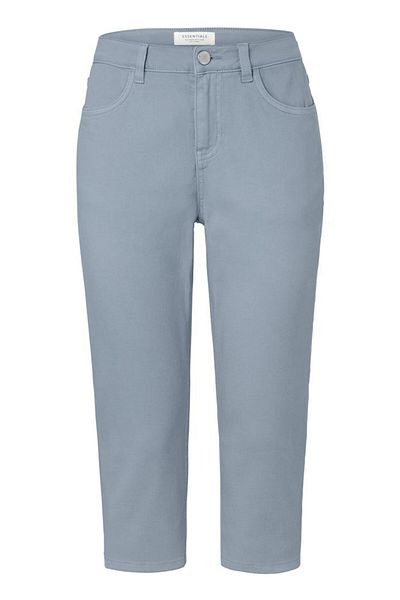 Tchibo Women Slim Fit Washed Stretchable Crop Jeans, Light Blue