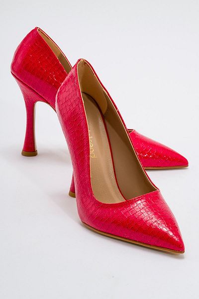 Ccway Women's Stiletto RED CROCO