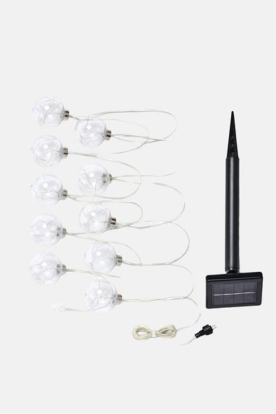 Tchibo 10 Pieces Solar Fairy Lights, Transparent