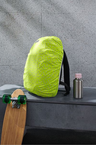 Tchibo Backpack Rain Protector 15 X 30 Cm, Lime Green