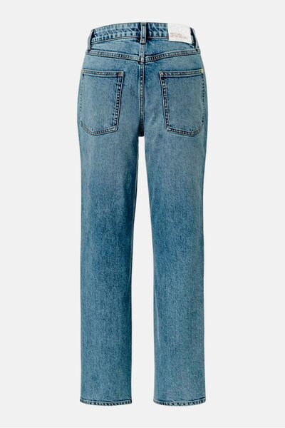 Tchibo Women Regular Fit Washed Stretchable Straight Leg Denim, Blue