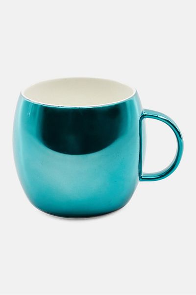 Asobu Creative Colorful Ceramic Coffee Mug, Blue
