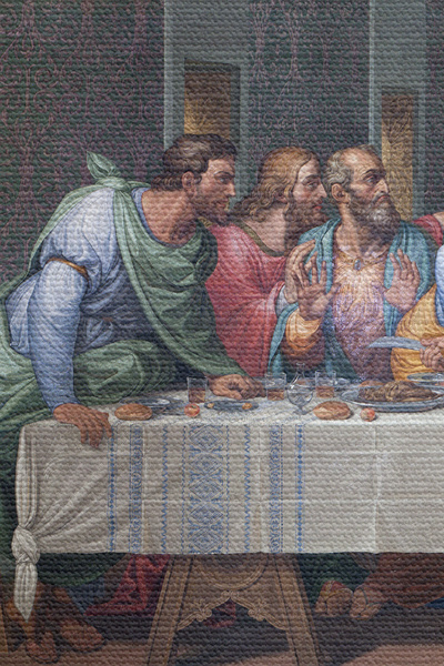 Limitless Wall Cloth / Carpet Last Supper Leonardo Da Vinci Quality Canvas Fabric-4066