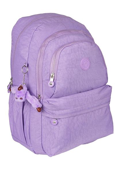 SYG Rucsac de școală cu 5 compartimente, rezistent la apă, cu accesorii din material textil SYG1660-violet