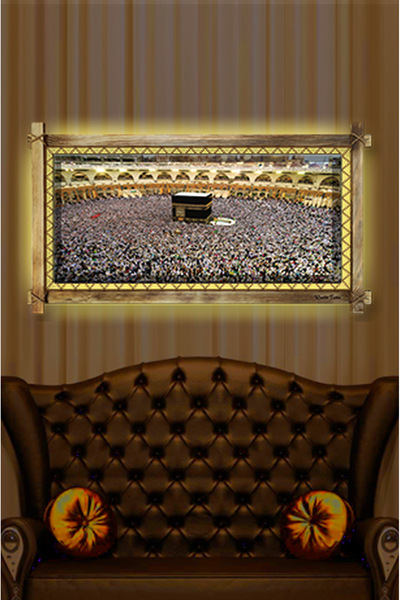 Home Kabe  LED IŞIKLI RUSTİK kanvas tablo O