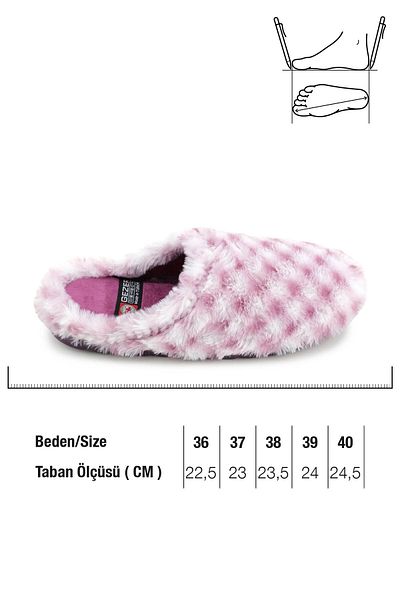 GEZER Kadın Kışlık Ev Bahçe Gondol Rahat Taban Terlik