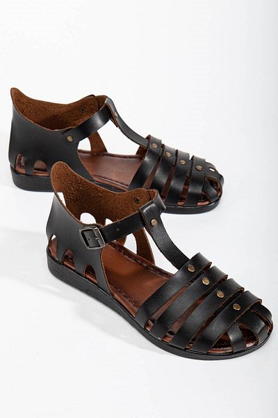 Ccway 4-Piece Women's Sandals Black Skin