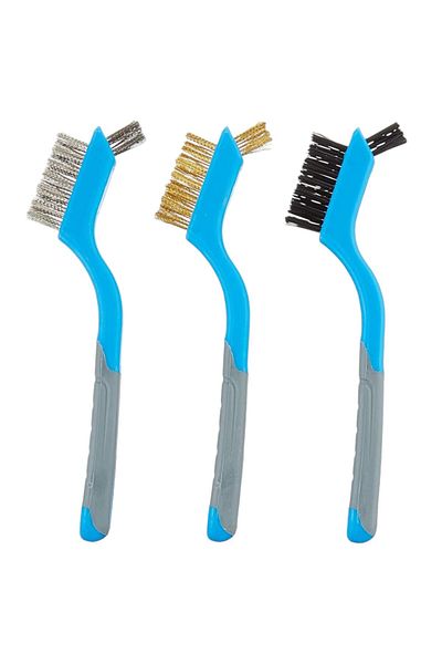 Şahane Pazar 3 Pieces Mini Wire Plastic Brass Brush Set Shn-1051 Fma 502752