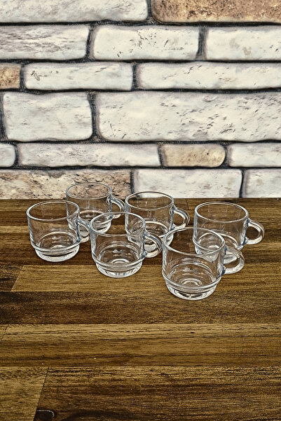 ELEGANCEV SAPLI KAHVE BARDAĞI- ESPRESSO BARDAĞI 6 ADET - 90 CC