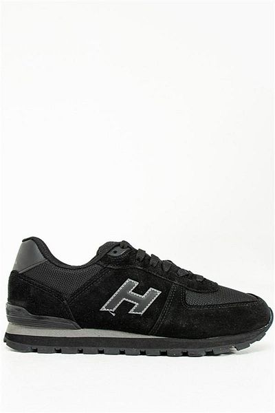 Hammer Jack Peru Genuine Leather Black-smoked Men's Sports Shoes