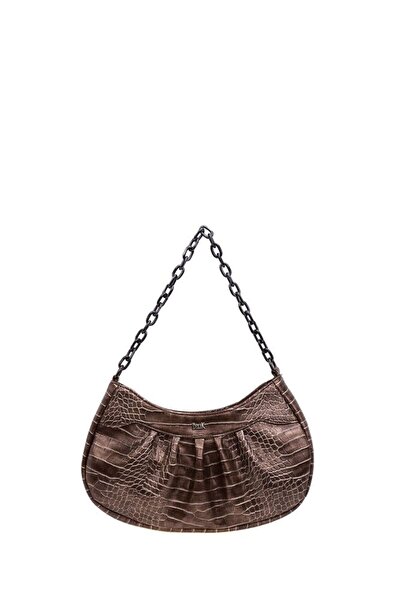 Bilik Deri Detaljan logo bakar-kroko ženske Torba za rame BLKOR VENEZI