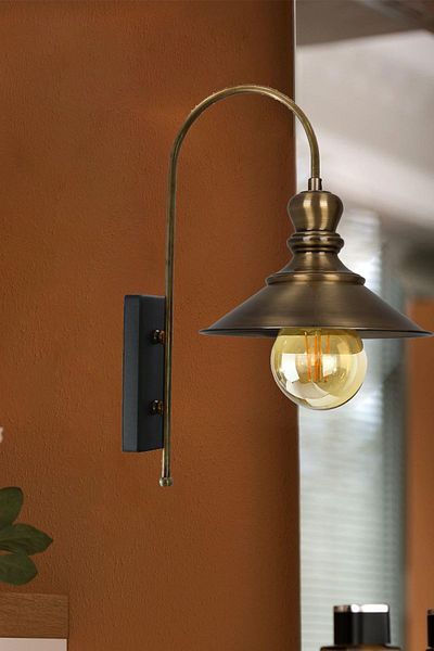 Bamyum Nantes Modern Antique Wall Lamp - For Hotel, Cafe, Restaurant, Bedroom and Living Room