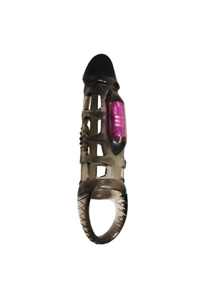 14 cm Titreşimli Şeffaf Penis Kılıfı