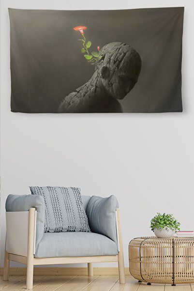 N NOXXO Tapiserie de perete din pânză de calitate Yeşeren Idea-4034