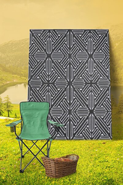 Konfor Halı Savana 8814 Plaj Kamp Piknik Bahçe Halısı Balkon Teras Hasır Mat ...