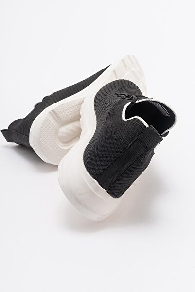 Ccway Anorak Bağcıklı  Kadın Spor Ayakkabı SİYAH BEYAZ